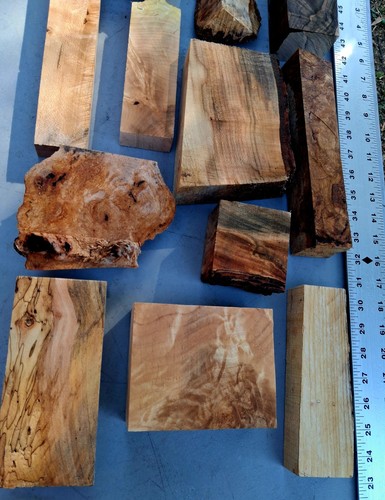 Lot curly maple oak - maple,, ash