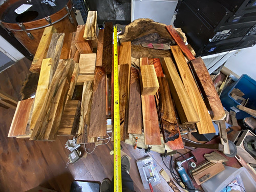 45pc exotic wood blanks 45lbs - blanks,